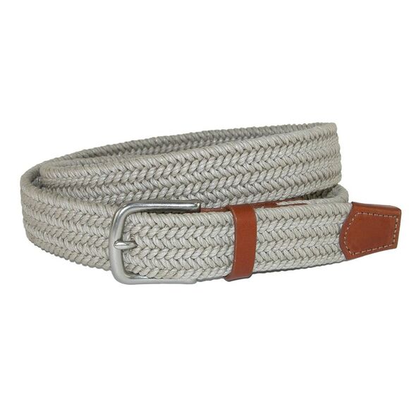 CrookhornDavis Men's Boca Braided Waxed Cotton Stretch Belt - Picture 1 of 3